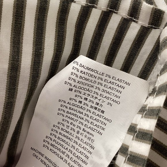 Michaels Black and White Striped Blouse - Picture 8 of 11